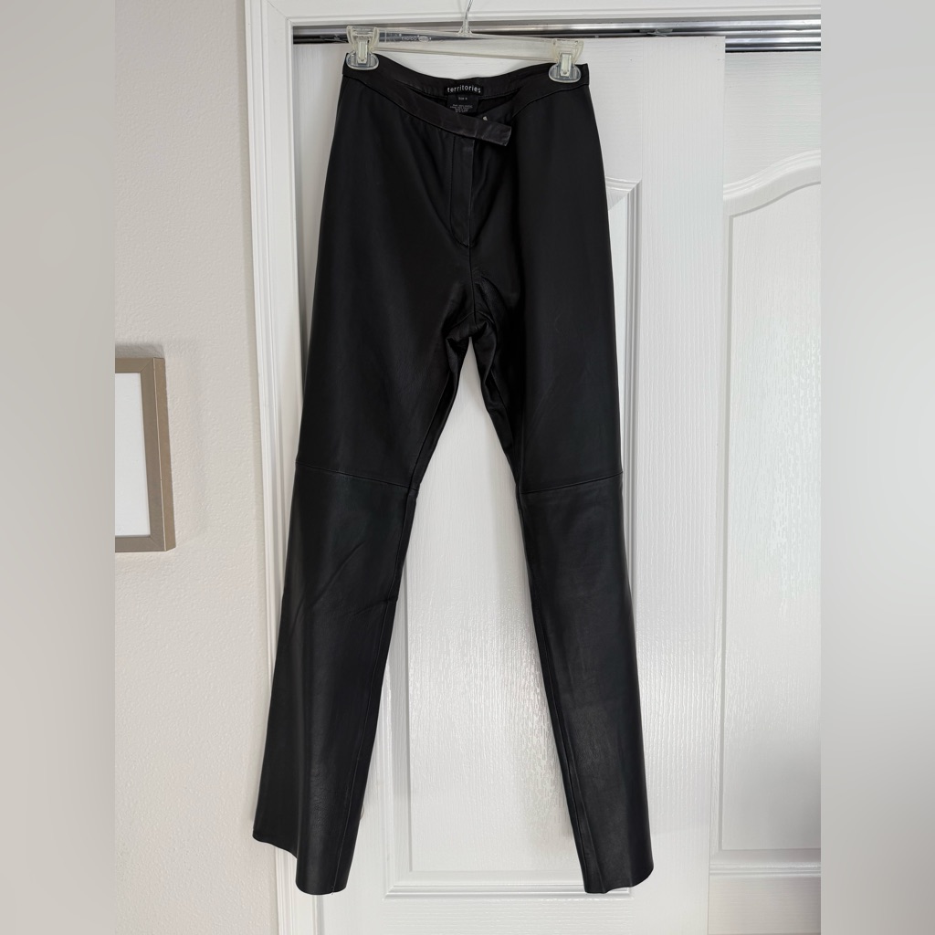 Black Supple Leather Pants